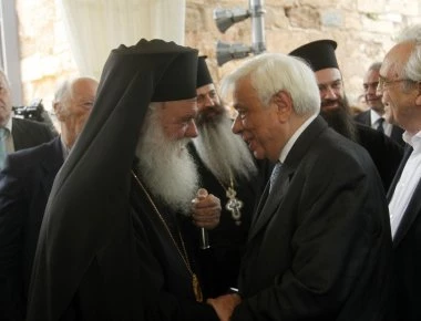 Συνάντηση Αρχιεπίσκοπου Ιερώνυμου και Π. Παυλόπουλου στο Προεδρικό Μέγαρο